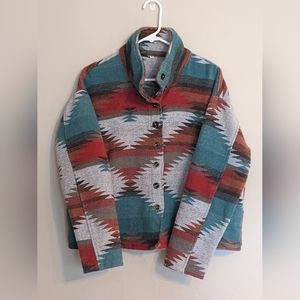 Southwest blanket style jacket size L